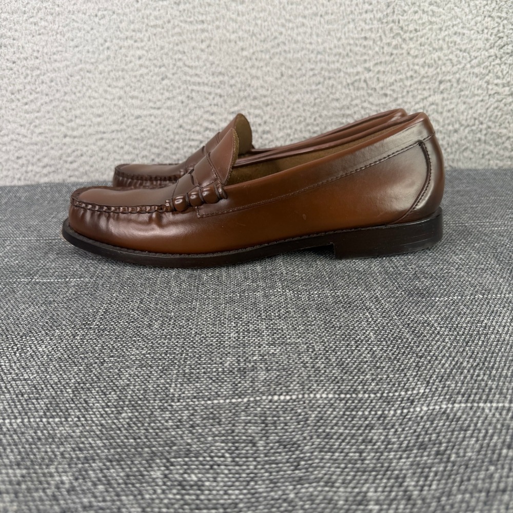 G.H. Bass Weejuns Larson Loafers Mens 10.5 Brown Leather Penny Beefroll Shoes